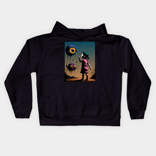 Mad at My Monsters - Twilight Confrontation Kids Hoodie by SunGraphicsLab